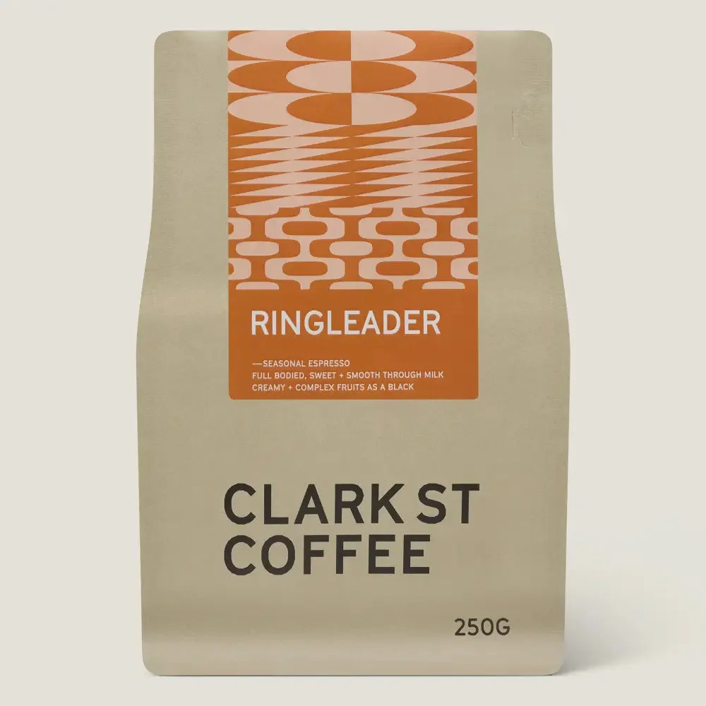 Ringleader espresso blend 250g bag — specialty coffee Melbourne — Clark St Coffee