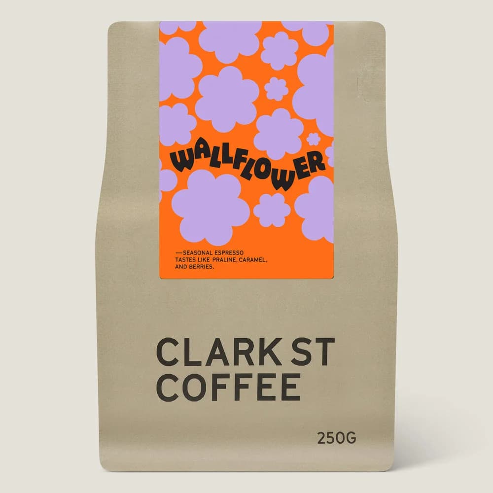 Wallflower seasonal espresso blend 250g — specialty coffee online Australia — Clark St Coffee
