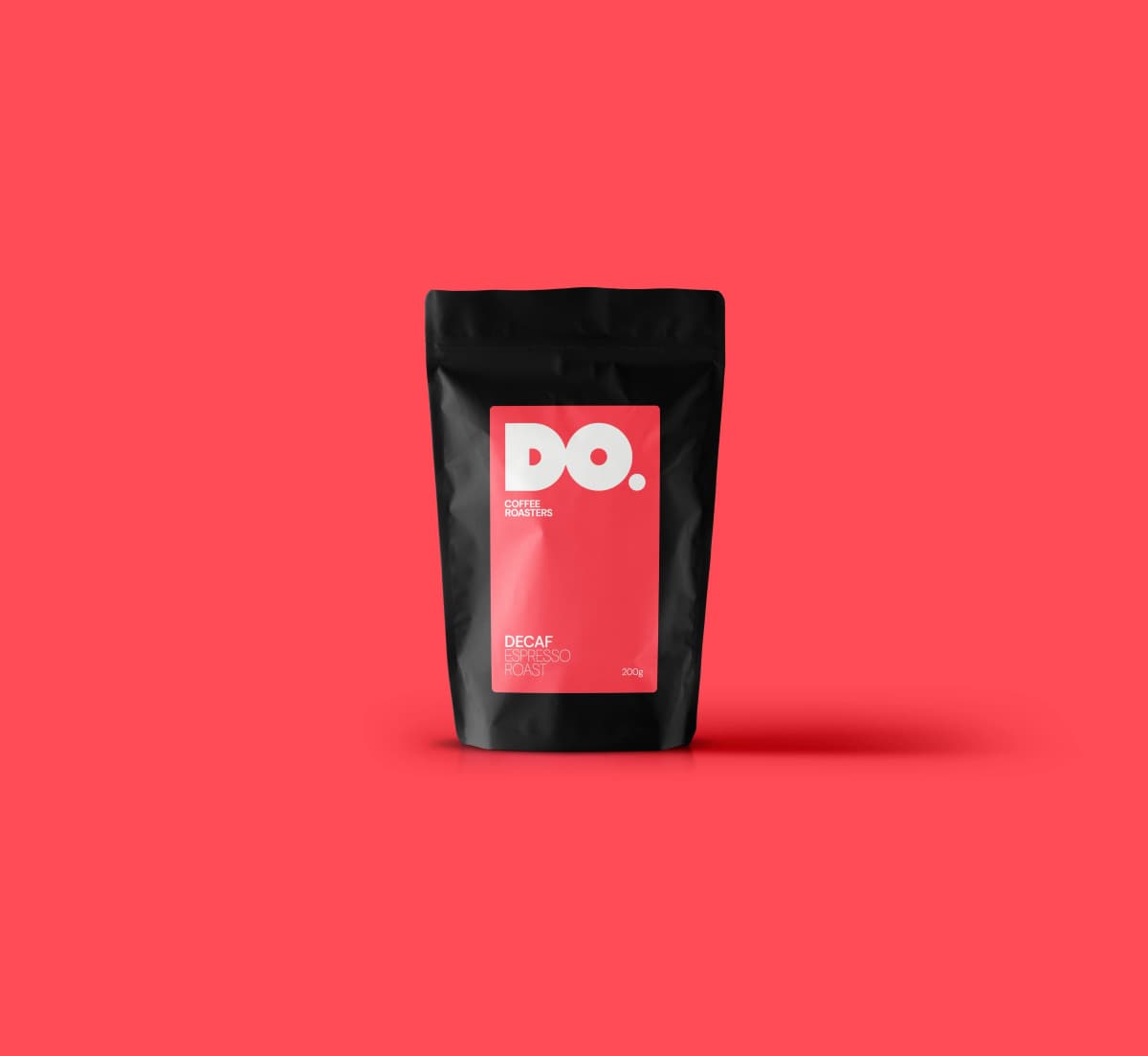 Do Coffee Roasters espresso roast decaf coffee beans pack shot