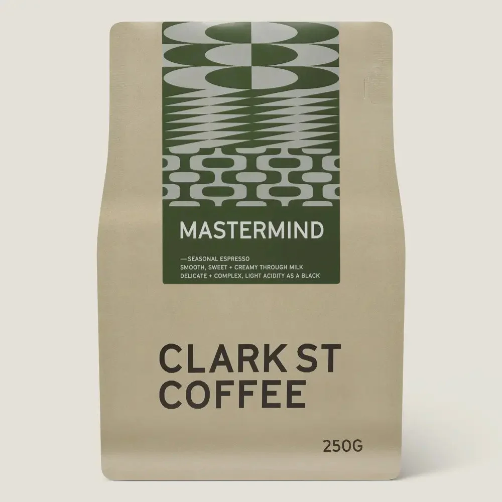 Mastermind seasonal espresso blend 250g — specialty coffee online Australia — Clark St Coffee